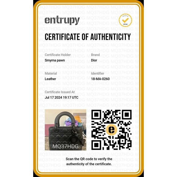 Christian Dior Small Lady Dior My ABCDior Bag Ultramatte Cannage SPBSAL 336647 - Picture 15 of 15